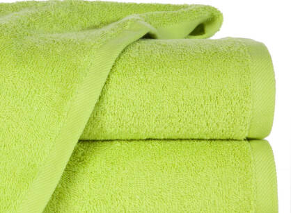 Ręcznik bawełniany 50x90 GŁADKI 2 jednokolorowy limonkowy