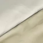 Pościel satynowa 180x200 NOVA 3 dwukolorowa gładka kremowa beżowa - 3