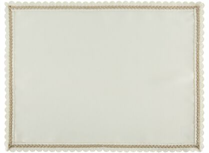 Serwetka 30x40 LACE kremowa wykończona szampańską koronką 4 szt.