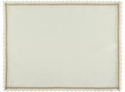 Serwetka 30x40 LACE kremowa wykończona szampańską koronką 4 szt.