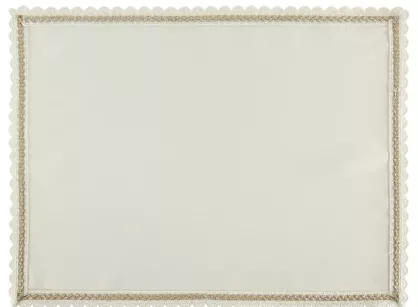 Serwetka 30x40 LACE kremowa wykończona szampańską koronką 4 szt.