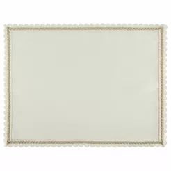 Serwetka 30x40 LACE kremowa wykończona szampańską koronką 4 szt.