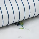 Pościel satynowa 140x200 RAYA 4 biała granatowa nadruk jagód - 3