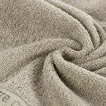 Ręcznik 70x140 EVI Pierre Cardin jasny beż zdobiony bordiurą w kolorze ręcznika z logo marki 430 g/m2 - 3