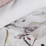 Pościel z mikrowłókna 160x200 VERANO 9 biała wrzosowa wzór kwiatowy Design 91 - 4