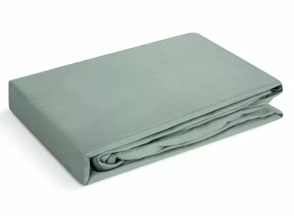 Prześcieradło z satyny bawełnianej z gumką NOVA 3 szałwiowe 220x200
