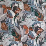 Zasłona na przelotkach 140x270 MARILA stalowa ruda z nadrukiem botanicznym - 2