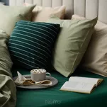 Prześcieradło z bawełny renforce z gumką 100x200 zielone BASIC - 8