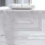 Nakładka elegancka 85x85 VANESA złamana biel zdobiona ażurową koronką Diva Line - 4