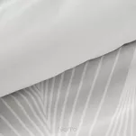 Pościel satynowa 220x200 SPRING 88 jasny szary z motywem geometrycznym z kolekcji Classic - 3