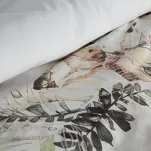 Pościel z mikrowłókna 220x200 ARINA biała z nadrukiem kwiatowym Design 91 - 3