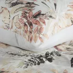 Pościel z mikrowłókna 220x200 ARINA biała z nadrukiem kwiatowym Design 91 - 4