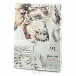 Pościel z mikrowłókna 220x200 ARINA biała z nadrukiem kwiatowym Design 91 - 8