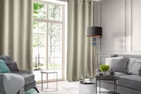 Zasłona na przelotkach 140x250 ROSA welwetowa beżowa Design 91 - 12