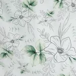 Pościel satynowa 140x200 SPRING 28 biała z delikatnym nadrukiem botanicznym z kolekcji Classic - 4