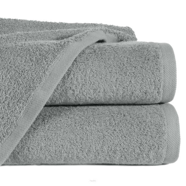 Ręcznik bawełniany 30x50 GŁADKI 2 jednokolorowy stalowy