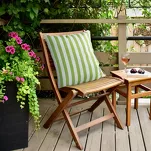 Poszewka w pasy 45 x45 GARDEN 6 jasna zieleń na taras wodoodporna - 3