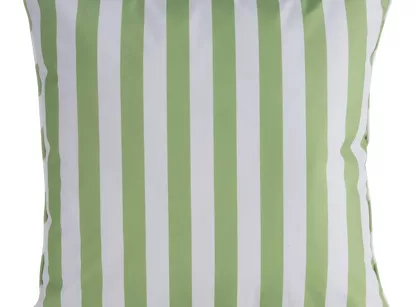 Poszewka w pasy 45 x45 GARDEN 6 jasna zieleń na taras wodoodporna