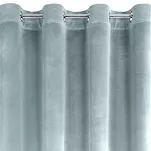 Zasłona na przelotkach 140x250 SAMANTA welwetowa srebrna o subtelnym połysku - 6