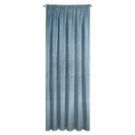 Zasłona na taśmie 140x270 VILLA welwetowa niebieska o aksamitnej strukturze - 8