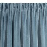 Zasłona na taśmie 140x270 VILLA welwetowa niebieska o aksamitnej strukturze - 3