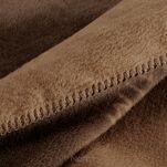 Koc bawełniano akrylowy 220x240 ELEGANT 2 Eva Minge kremowy brązowy wzór geometryczny dwustronny - 5