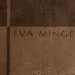 Koc bawełniano akrylowy 220x240 ELEGANT 2 Eva Minge kremowy brązowy wzór geometryczny dwustronny - 4