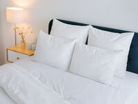 Prześcieradło z bawełny renforce z gumką 140x200 białe BASIC - 8