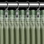 Zasłona na taśmie 140x270 ROSA welwetowa ciemna mięta Design 91 - 8