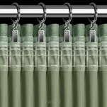 Zasłona na taśmie 140x270 ROSA welwetowa ciemna mięta Design 91 - 8