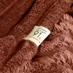 Koc 150x200 SOFT ceglany puszysty typu flano z wytłaczanym wzorem Design 91 - 2