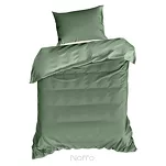 Pościel satynowa 180x200 NOVA 3 jednokolorowa gładka szałwiowa - 4