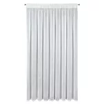 Firana na taśmie 300x250 KELLY biała o strukturze delikatnego deszczyku z błyszczącą srebrną nicią - 12