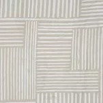 Pościel satynowa 140x200 SPRING 80 beżowa z wzorem geometrycznym z kolekcji Classic - 4