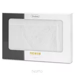 Obrus 140x280 ELEN złamana biel z ozdobną kantą i wyhaftowaną koronką na brzegu z kolekcji Premium - 4