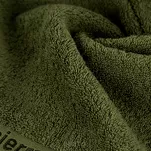 Komplet ręczników EVI Pierre Cardin ciemna oliwka zdobione bordiurą w kolorze ręcznika - 3