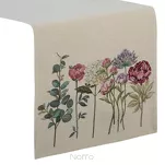 Bieżnik gobelinowy 40x100 1242 naturalny z wzorem kwiatów - 4