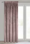 Zasłona na taśmie 140x270 VILLA welwetowa pudrowa o aksamitnej strukturze - 2