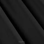 Zasłona na taśmie 135x270 LOGAN zaciemniająca czarna jednokolorowa z półmatowej tkaniny - 3