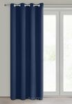 Zasłona na przelotkach 135x250 PARISA zaciemniająca granatowa jednokolorowa Design 91 - 9