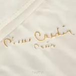Koc akrylowy 160x240 CLARA 1 Pierre Cardin kremowy jednokolorowy z wyhaftowanym logo - 7
