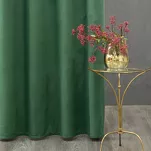 Zasłona gotowa na taśmie 140x270 ROSA welwetowa ciemna zieleń Design 91 - 9