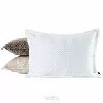 Poszewka welwetowa 50x70 Sofia czarna pikowana w gęstą jodełkę - 4