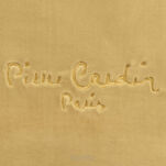 Koc akrylowy 160x240 CLARA 1 Pierre Cardin musztardowy jednokolorowy z wyhaftowanym logo - 4