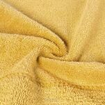 Ręcznik 30x50 MARI musztardowy z welurową bordiurą w pasy 500 g/m2 - 3