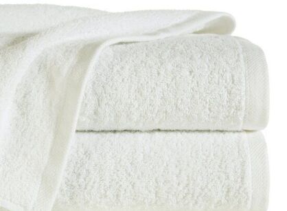 Ręcznik bawełniany 100x150 GŁADKI 2 jednokolorowy biały