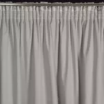 Zasłona na taśmie 140x270 SELENA welwetowa srebrna z nadrukiem kwiatu jabłoni - 8