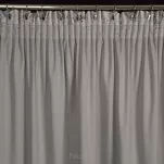 Zasłona na taśmie 140x270 SELENA welwetowa srebrna z nadrukiem kwiatu jabłoni - 9