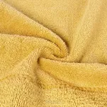 Ręcznik 70x140 MARI musztardowy z welurową bordiurą w pasy 500 g/m2 - 3