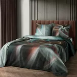 Pościel z makosatyny 160x200 PRISMA Eva Minge turkusowa stalowa designerski wzór Premium - 7
